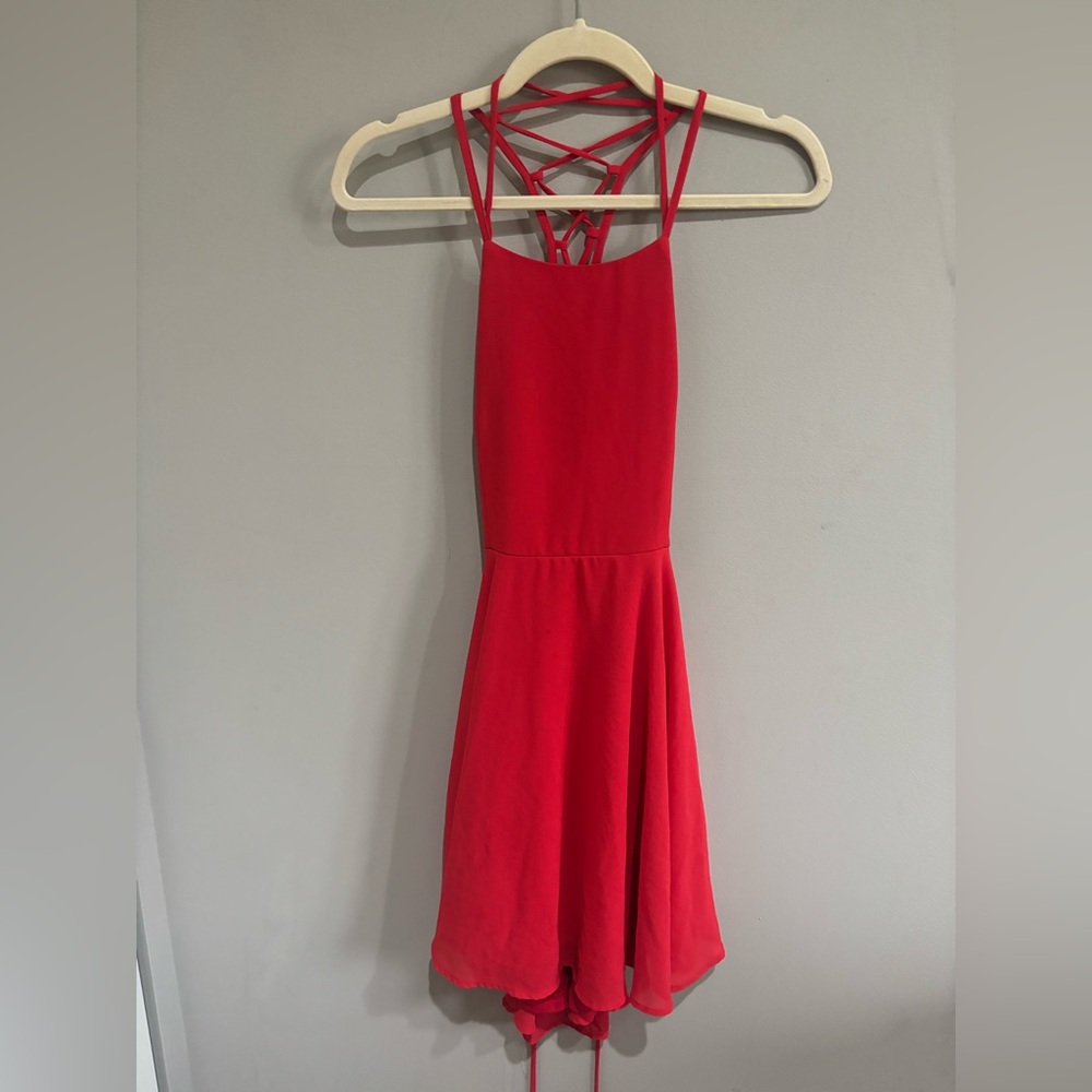 Lace Up Skater Dress
